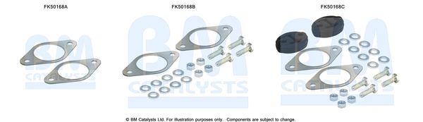 BM Catalysts FK50168 Mounting Kit, exhaust pipe