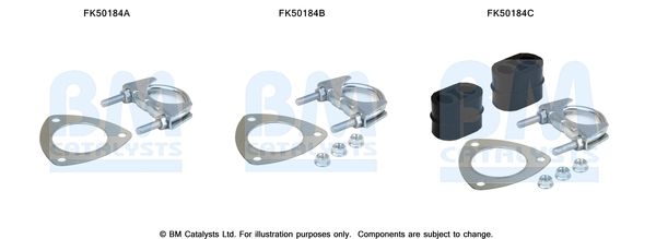 BM Catalysts FK50184 Mounting Kit, exhaust pipe