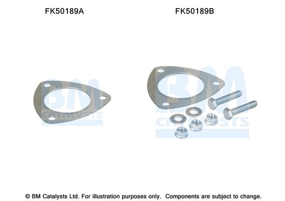 BM Catalysts FK50189 Mounting Kit, exhaust pipe