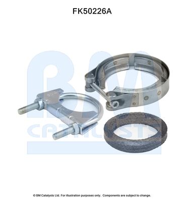 Mounting Kit, exhaust pipe BM Catalysts FK50226