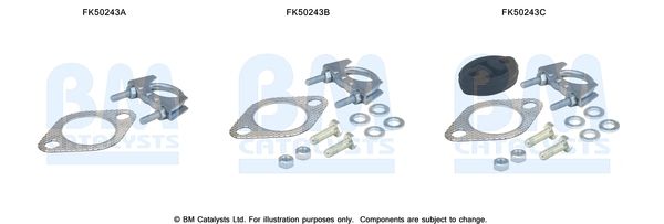 BM Catalysts FK50243 Mounting Kit, exhaust pipe