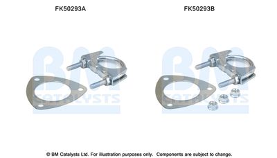 Mounting Kit, exhaust pipe BM Catalysts FK50293