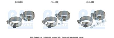 Mounting Kit, exhaust pipe BM Catalysts FK50439