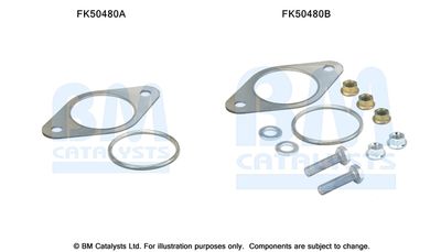 Mounting Kit, exhaust pipe BM Catalysts FK50480
