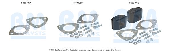 BM Catalysts FK50495 Mounting Kit, exhaust pipe