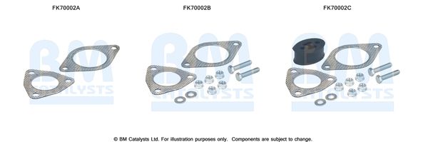 BM Catalysts FK70002 Mounting Kit, exhaust pipe