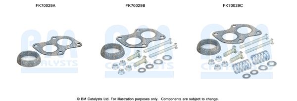 BM Catalysts FK70029 Mounting Kit, exhaust pipe