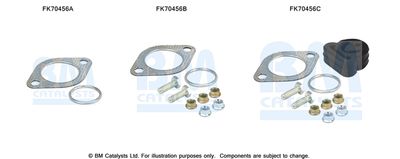 Mounting Kit, exhaust pipe BM Catalysts FK70456