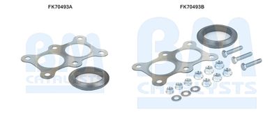 Mounting Kit, exhaust pipe BM Catalysts FK70493