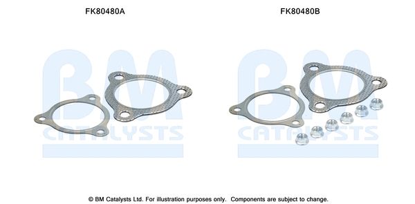 BM Catalysts FK80480 Mounting Kit, catalytic converter