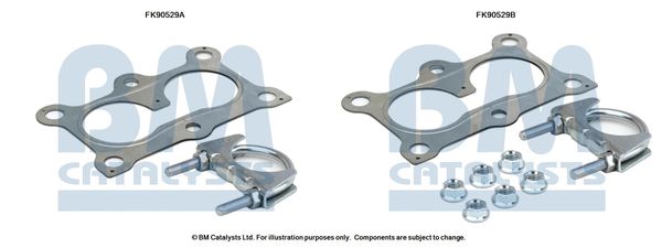 BM Catalysts FK90529 Mounting Kit, catalytic converter