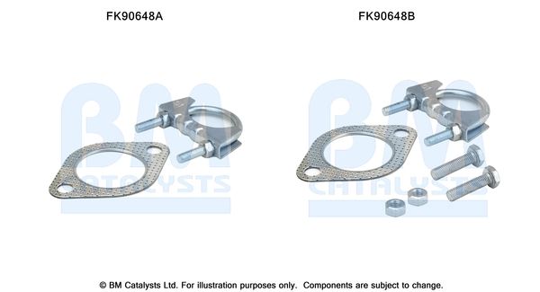 BM Catalysts FK90648 Mounting Kit, catalytic converter