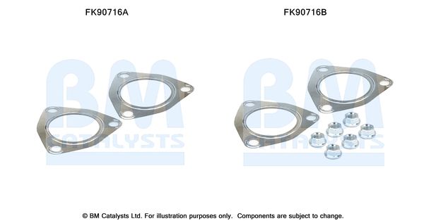 BM Catalysts FK90716 Mounting Kit, catalytic converter