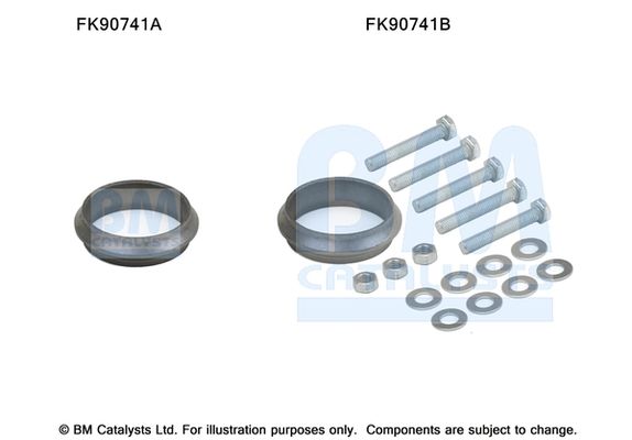 BM Catalysts FK90741 Mounting Kit, catalytic converter