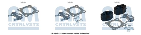 BM Catalysts FK90821 Mounting Kit, catalytic converter