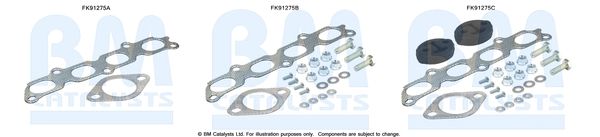 BM Catalysts FK91275 Mounting Kit, catalytic converter