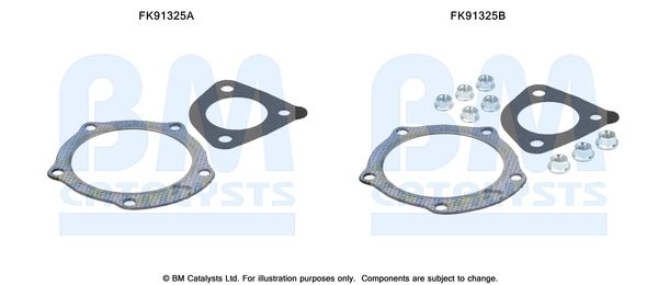 BM Catalysts FK91325 Mounting Kit, catalytic converter