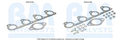 Mounting Kit, catalytic converter BM Catalysts FK91415