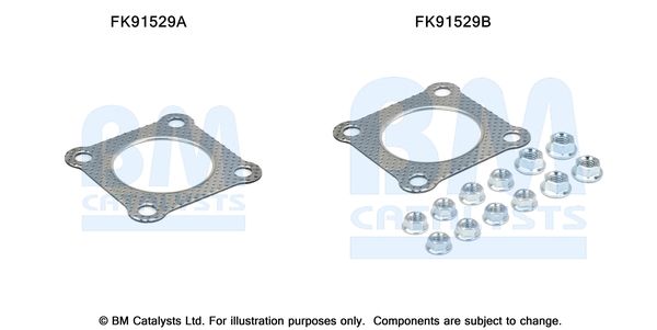 BM Catalysts FK91529 Mounting Kit, catalytic converter