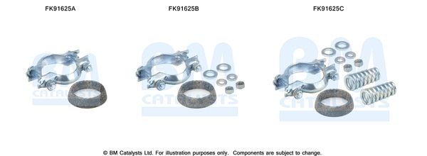 BM Catalysts FK91625 Mounting Kit, catalytic converter