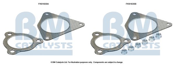 BM Catalysts FK91630 Mounting Kit, catalytic converter
