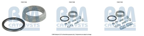 BM Catalysts FK91710 Mounting Kit, catalytic converter