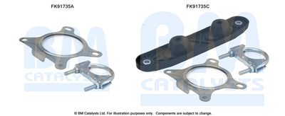 Mounting Kit, catalytic converter BM Catalysts FK91735