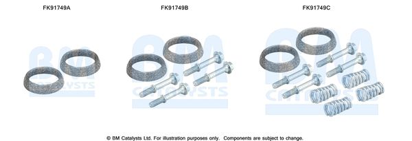 BM Catalysts FK91749 Mounting Kit, catalytic converter