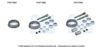 Mounting Kit, catalytic converter BM Catalysts FK91768