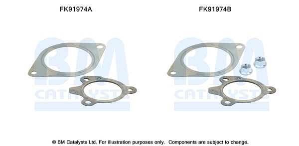 BM Catalysts FK91974 Mounting Kit, catalytic converter