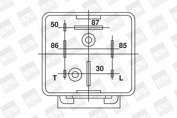 BorgWarner (BERU) GR001 Relay, glow plug system