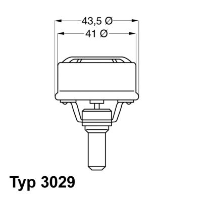 BorgWarner (Wahler) 3029.83 Thermostat, coolant