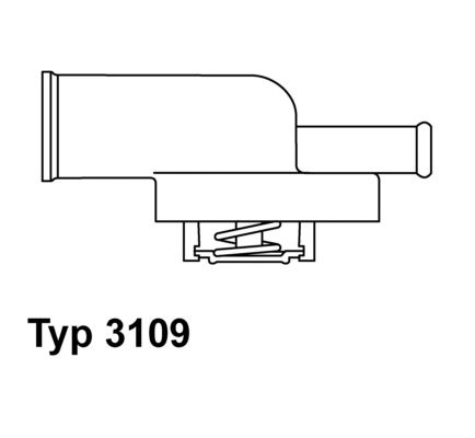 BorgWarner (Wahler) 3109.87D Thermostat, coolant