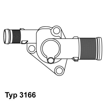 BorgWarner (Wahler) 3166.89D Thermostat, coolant
