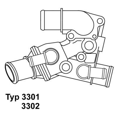 Thermostat, coolant BorgWarner (Wahler) 3302.80D