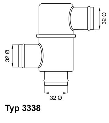 BorgWarner (Wahler) 3338.80 Thermostat, coolant