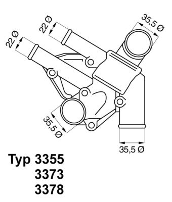 BorgWarner (Wahler) 3378.80 Thermostat, coolant