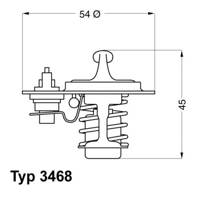 BorgWarner (Wahler) 3468.88D Thermostat, coolant
