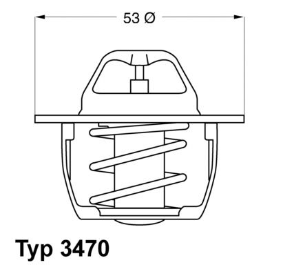 BorgWarner (Wahler) 3470.89D50 Thermostat, coolant