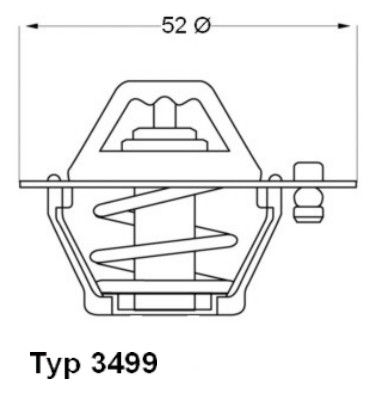 BorgWarner (Wahler) 3499.88D Thermostat, coolant