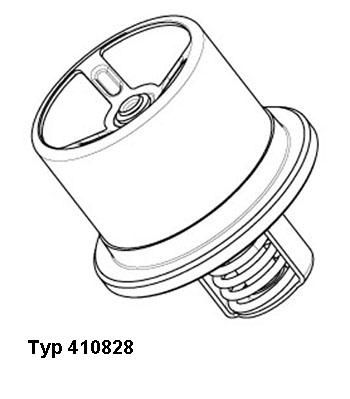 Thermostat, coolant BorgWarner (Wahler) 410828.86D0