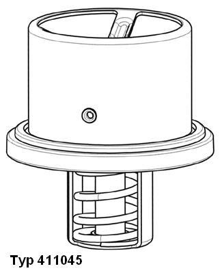 BorgWarner (Wahler) 411045.82D Thermostat, coolant