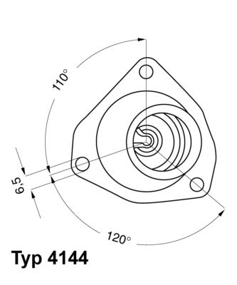 BorgWarner (Wahler) 4144.82D Thermostat, coolant