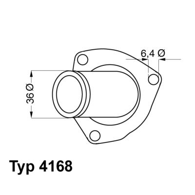 BorgWarner (Wahler) 4168.92D Thermostat, coolant