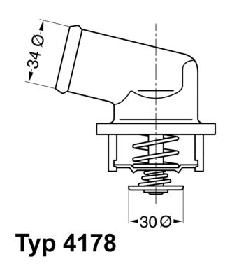 BorgWarner (Wahler) 4178.92D Thermostat, coolant