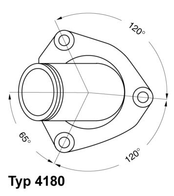 BorgWarner (Wahler) 4180.82D Thermostat, coolant