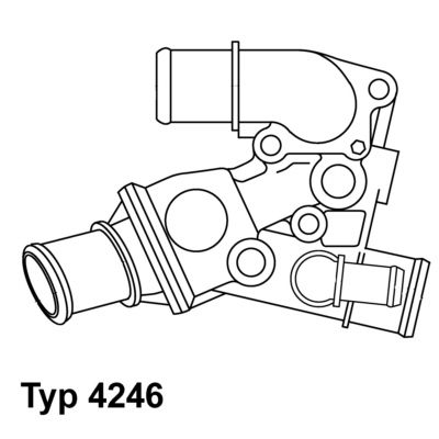 BorgWarner (Wahler) 4246.80D Thermostat, coolant