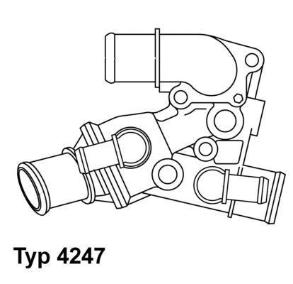 BorgWarner (Wahler) 4247.80D Thermostat, coolant