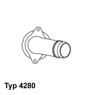 Thermostat, coolant BorgWarner (Wahler) 4280.80D