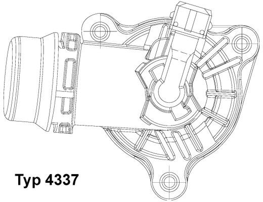 BorgWarner (Wahler) 4337.105D Thermostat, coolant